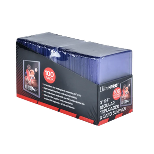 Ultra Pro - 3"x4" Regular Toploader + Soft Sleeves (100ct)