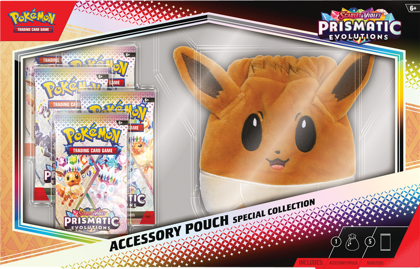 [MAX 1 PER PERSOON] Pokemon Prismatic Evolutions Eevee Accessory Pouch