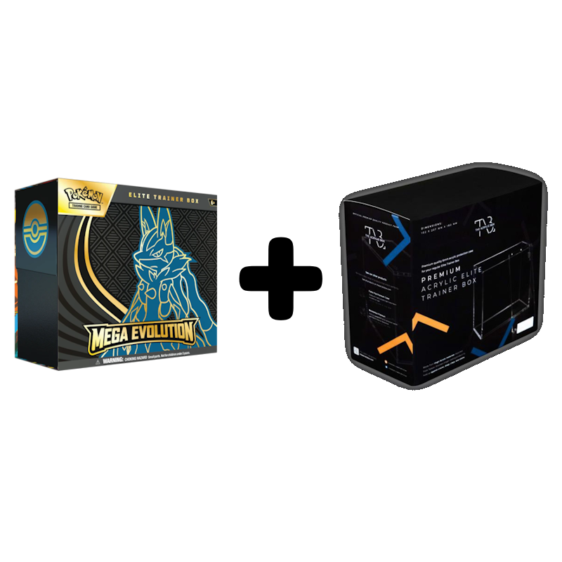 Mega Evolution Elite Trainer Box (Random Art) + The Acrylic Box