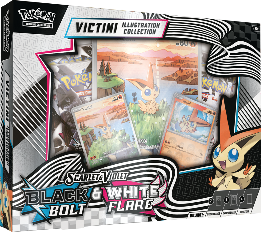 Pokemon Black Bolt & White Flare Unova Victini Illustration Collection