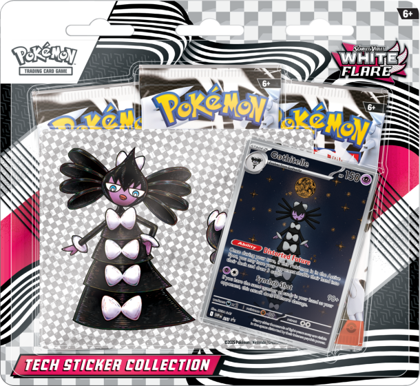 Pokemon White Flare Tech Sticker Collection