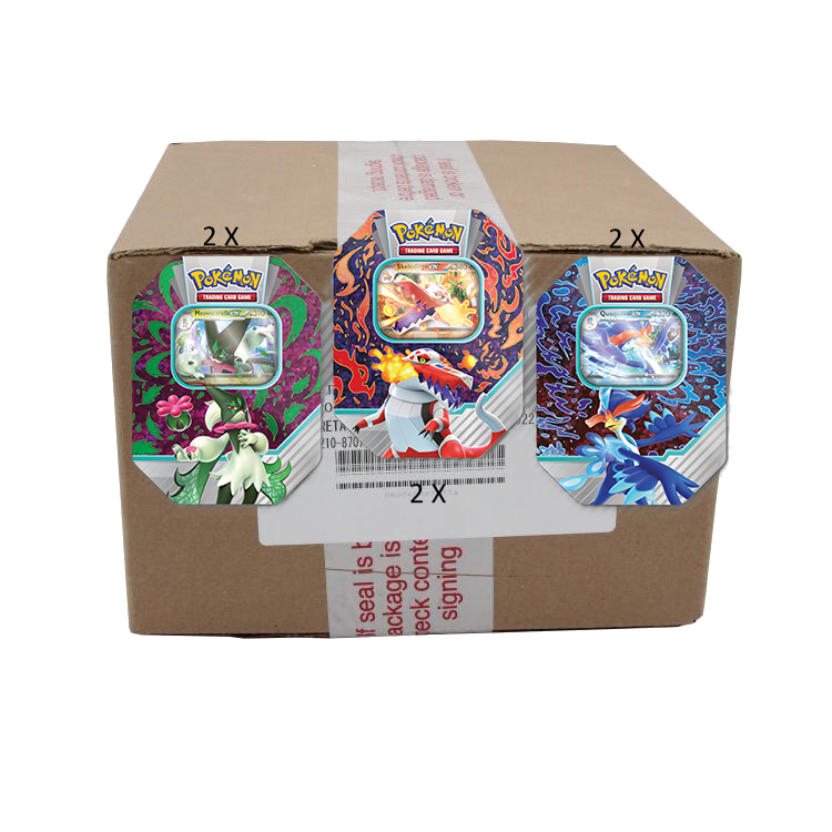 Pokémon TCG: Paldea Partners Tin Case (6 stuks)