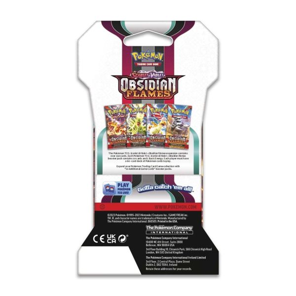 Pokemon Scarlet & Violet Obsidian Flames Sleeved Booster